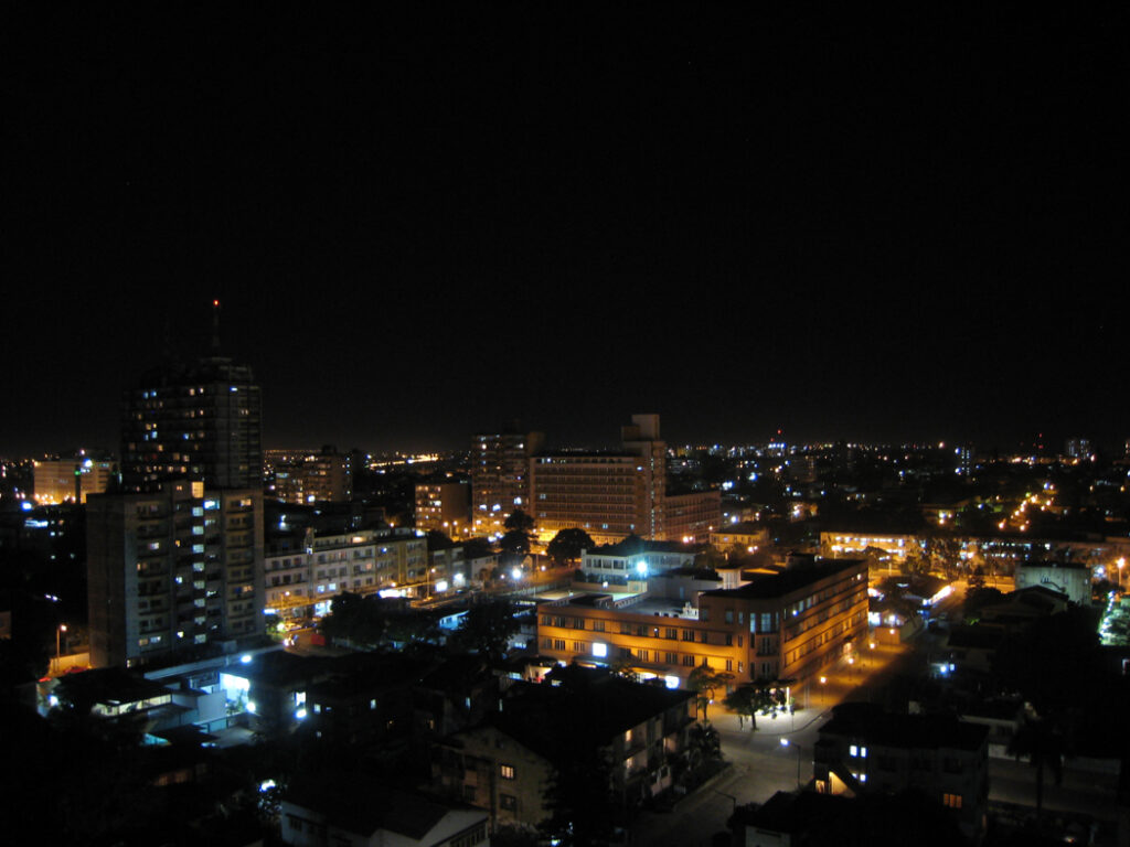 Maputo at night