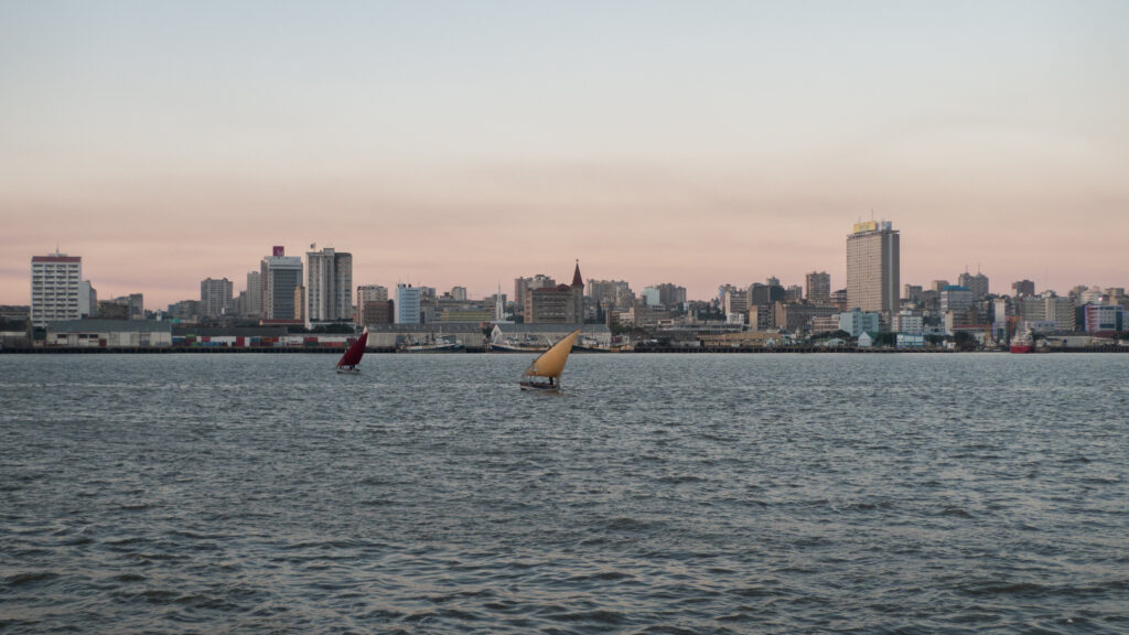 Dhows on Maputo river